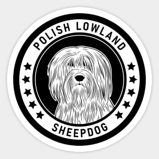 Polish Lowland Sheepdog Fan Gift Sticker